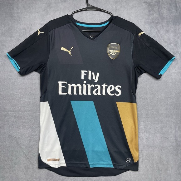 Puma Other - PUMA Arsenal AFC 2015/16 Black Third Kit Soccer Football Jersey Mens Small